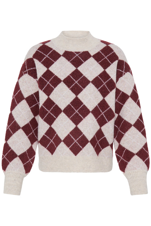Strickpullover Edeen mit Rautenmuster von ICHI