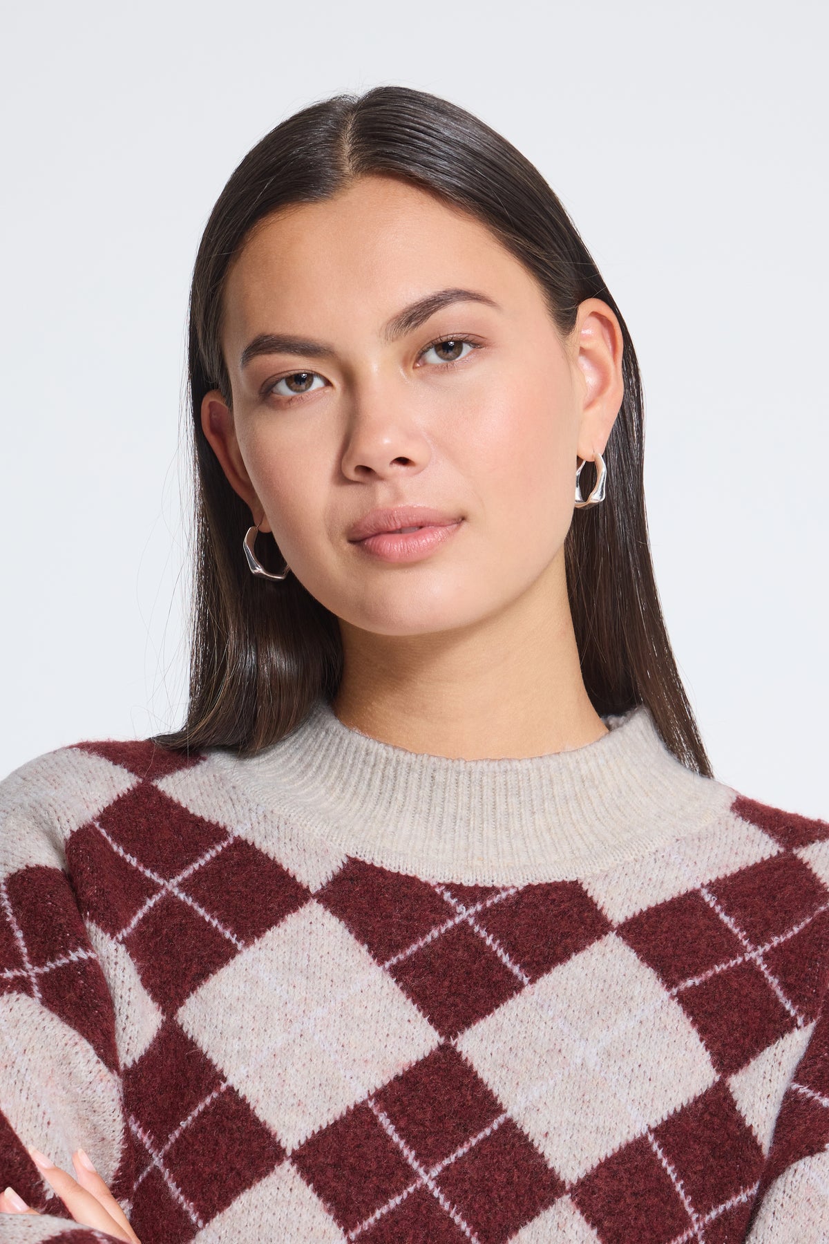 Strickpullover Edeen mit Rautenmuster von ICHI
