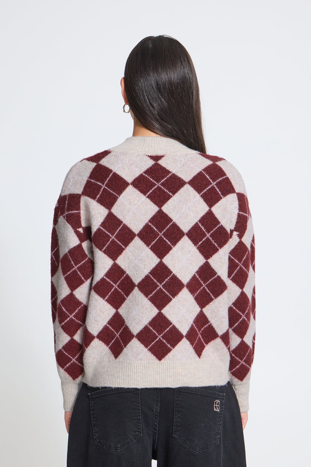 Strickpullover Edeen mit Rautenmuster von ICHI