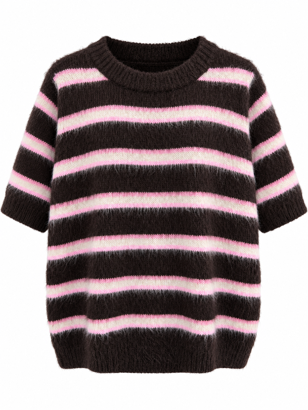 Kurzarmpullover Coll mit Streifen von Gieck