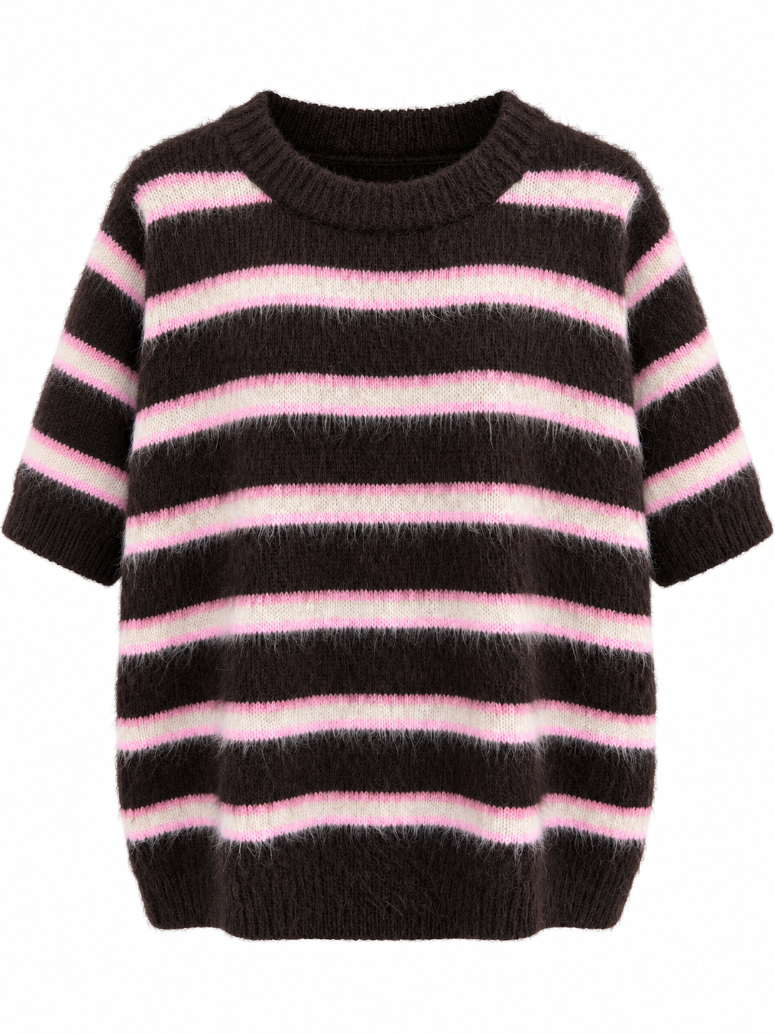 Kurzarmpullover Coll mit Streifen von Gieck