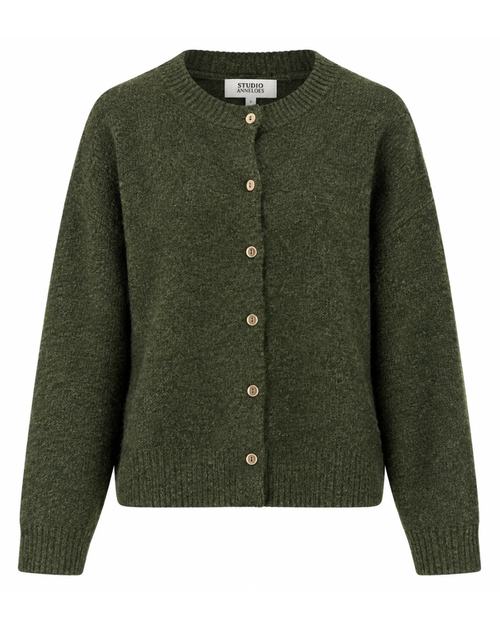 Strickjacke mit Rundhals und Knopfleiste von Studio Untold