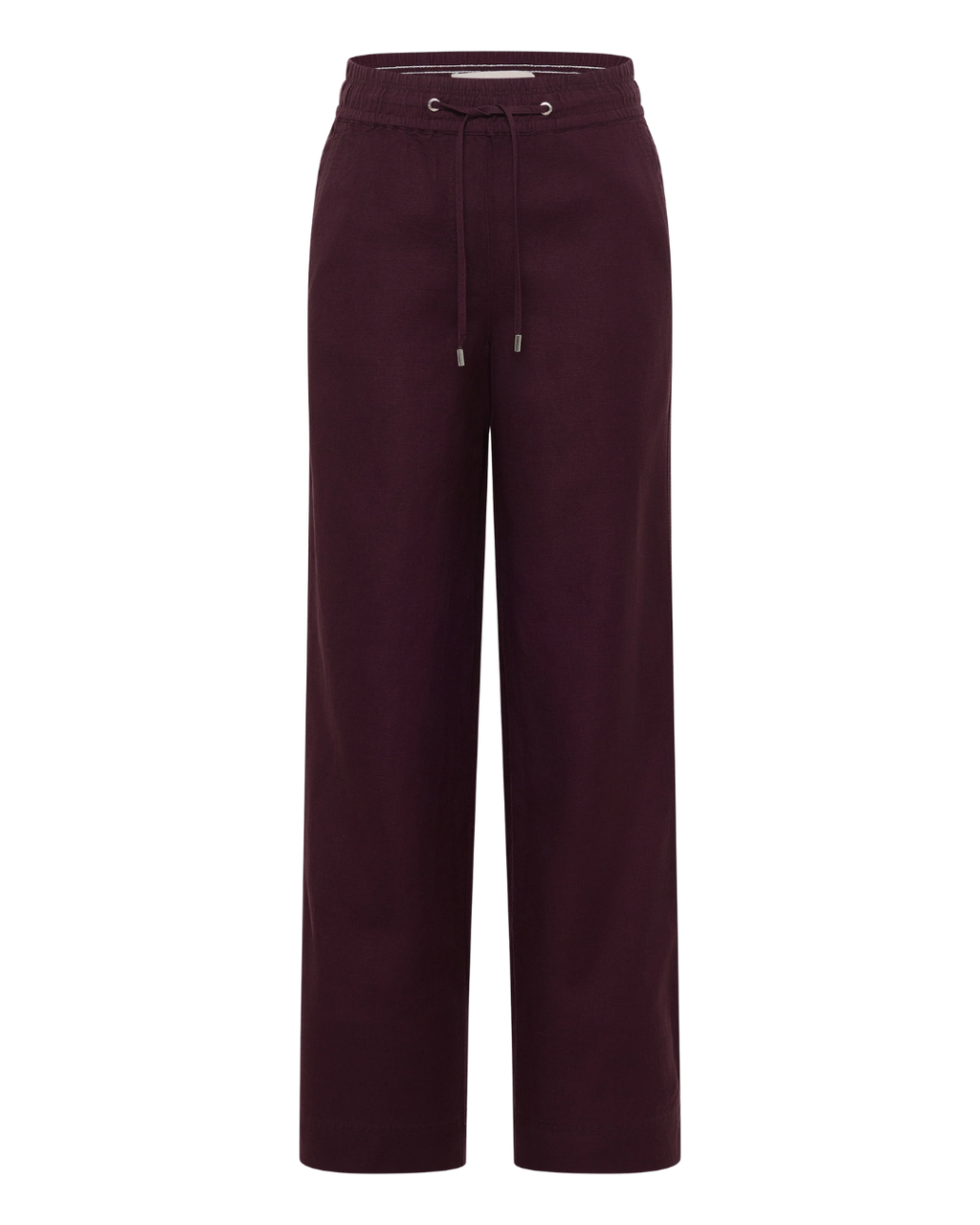 High Waist Wide Leg Hose aus Leinenmix