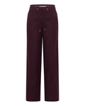 High Waist Wide Leg Hose aus Leinenmix