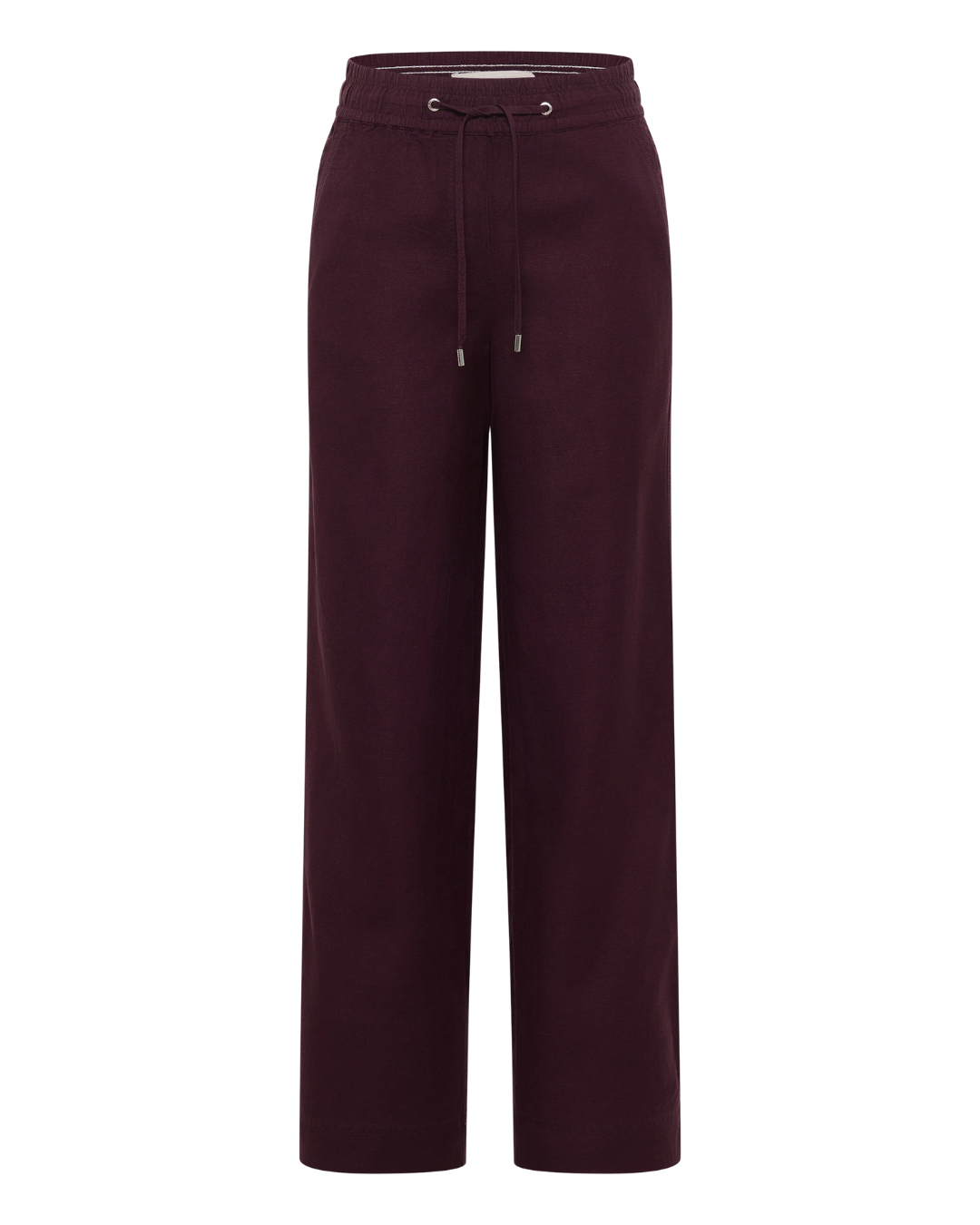 High Waist Wide Leg Hose aus Leinenmix