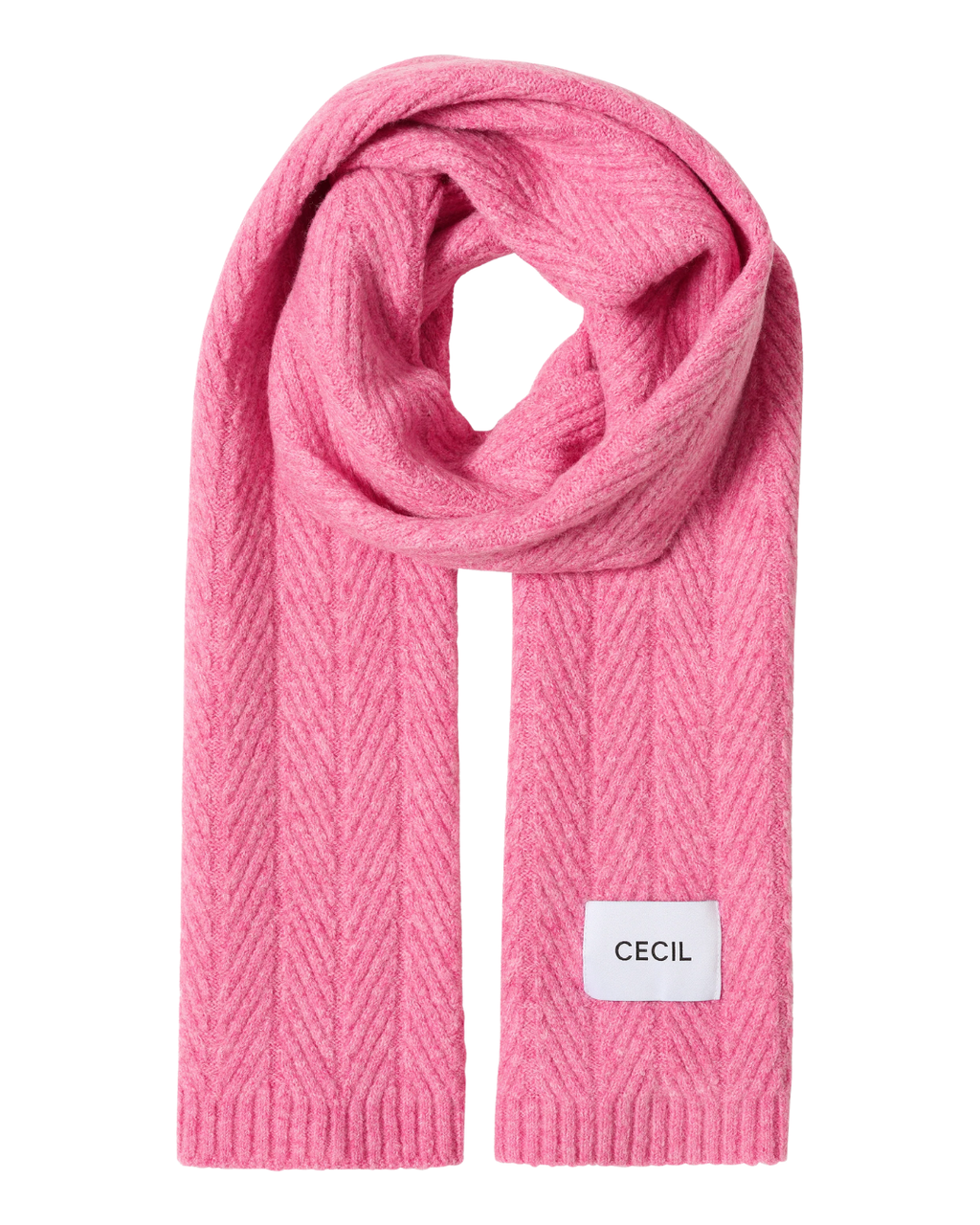 Strickschal mit Struktur
