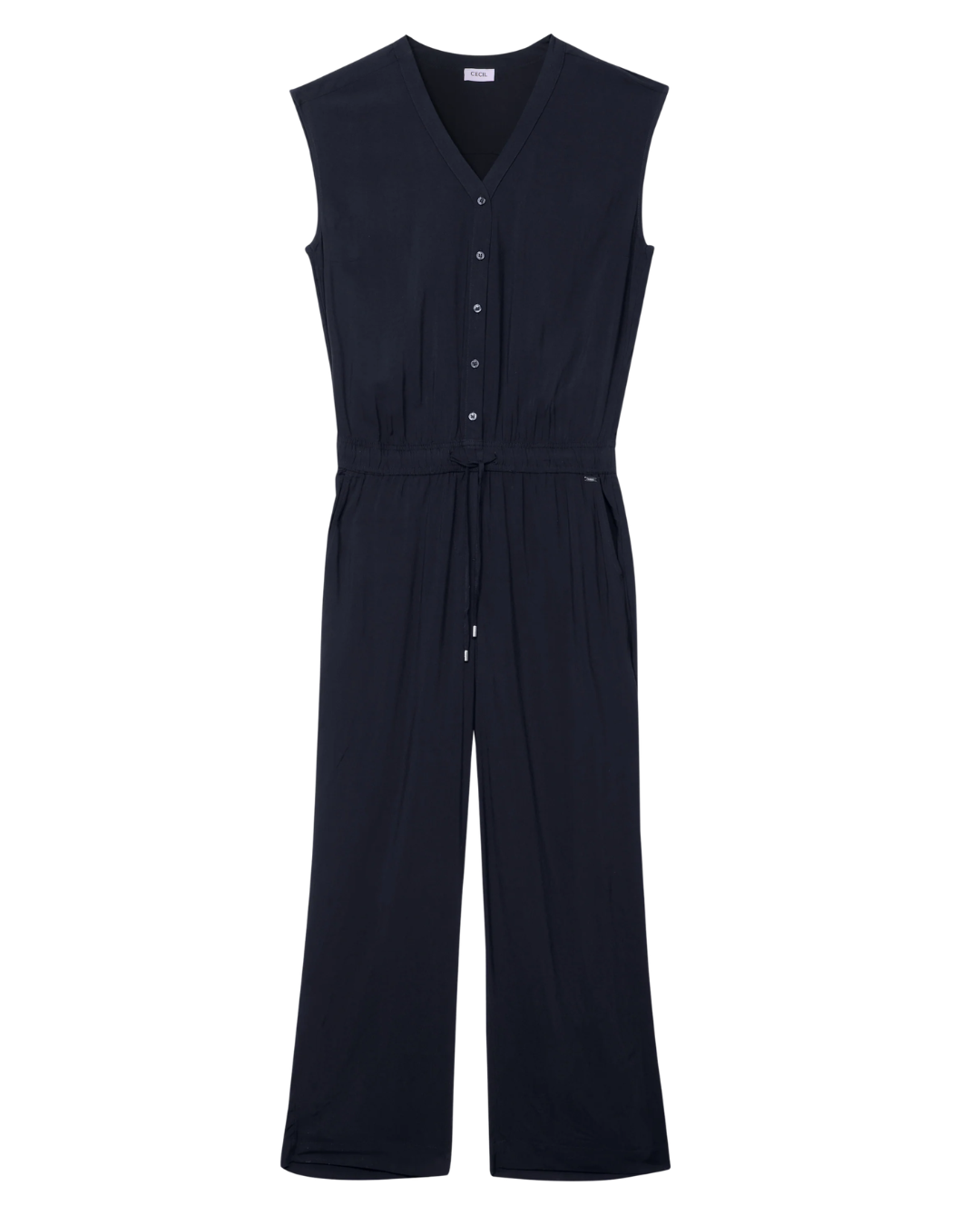 Jumpsuit in Unifarbe