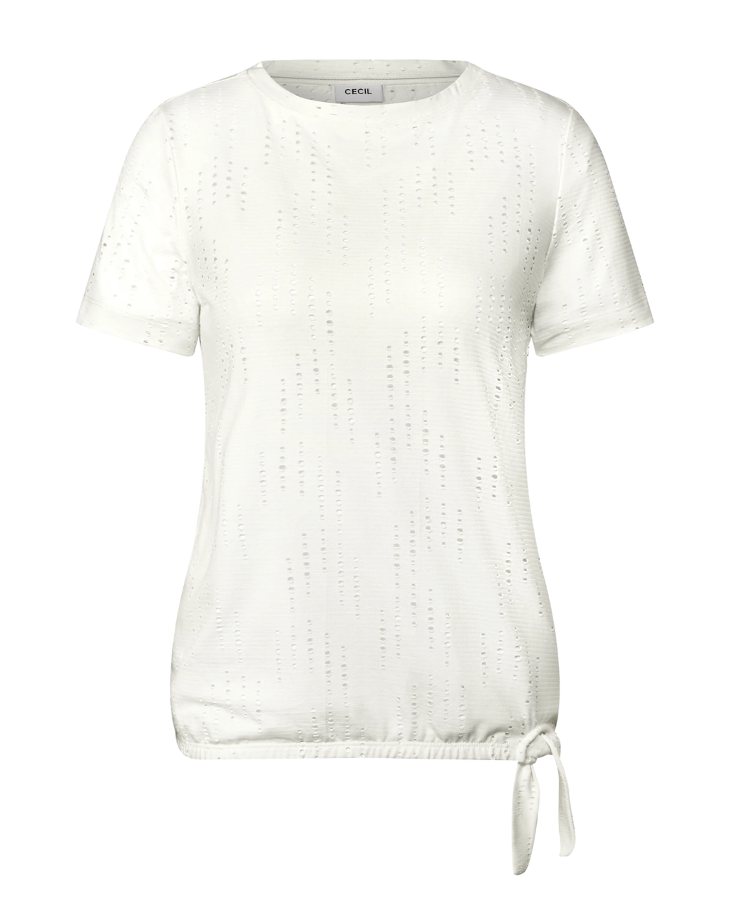 Strukturshirt mit Lochmuster