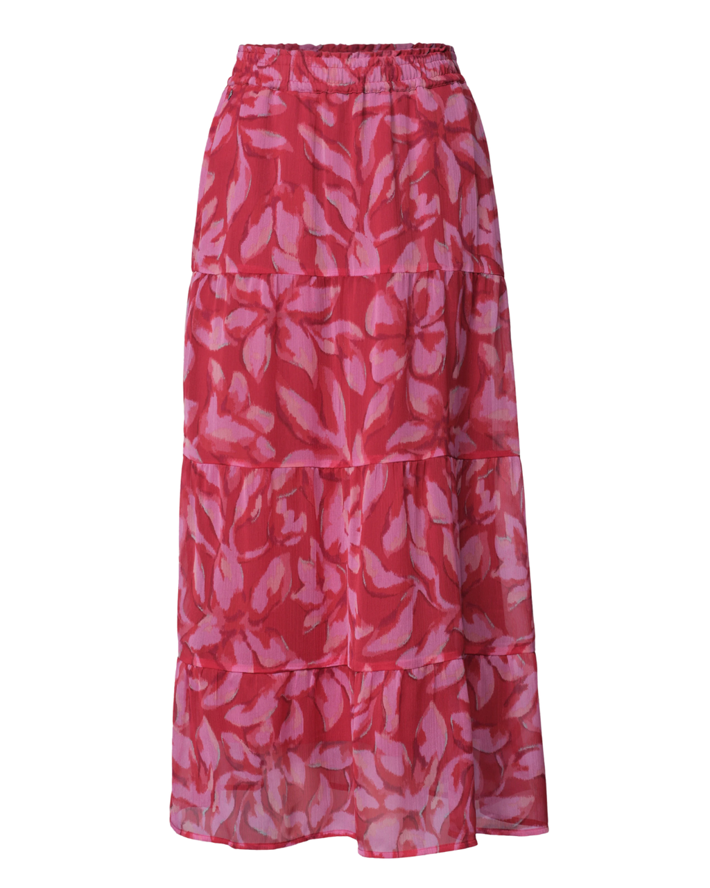 Maxi-Rock aus Chiffon mit Print