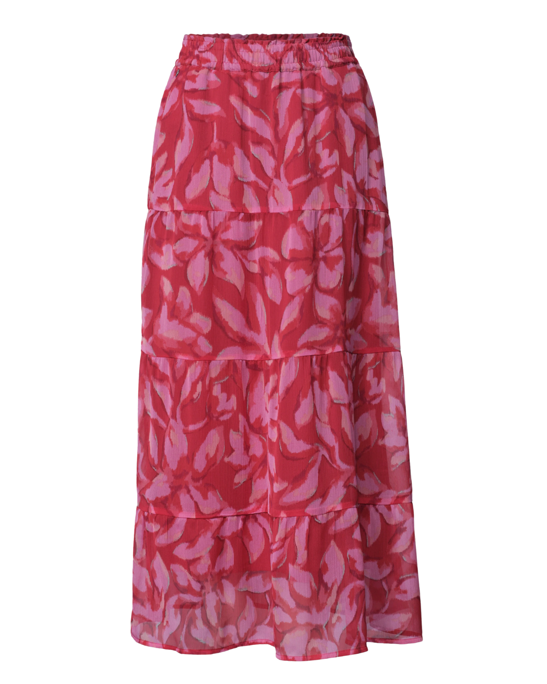 Maxi-Rock aus Chiffon mit Print