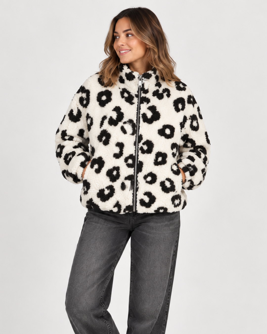 Jacke Sveja mit Leo-Muster von Houy Mode