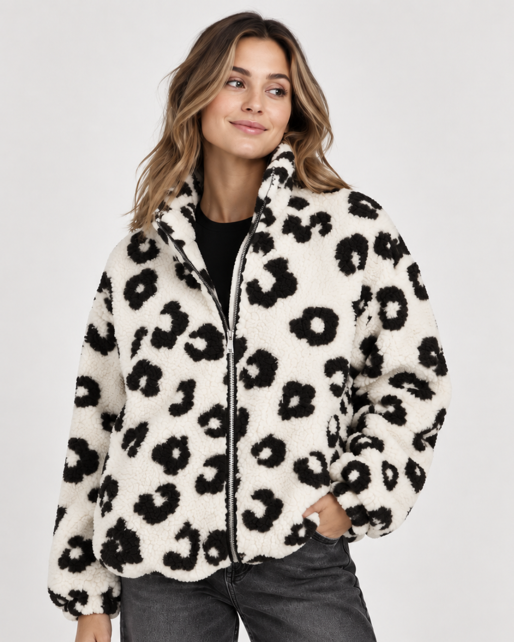 Jacke Sveja mit Leo-Muster von Houy Mode