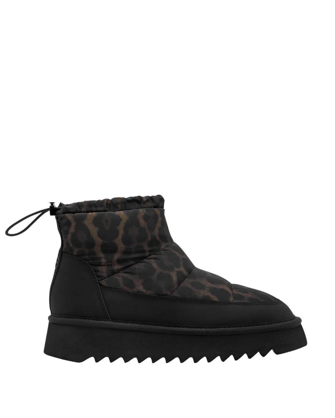 Gefütterte Winterboots mit Leo-Steppung von Tamaris